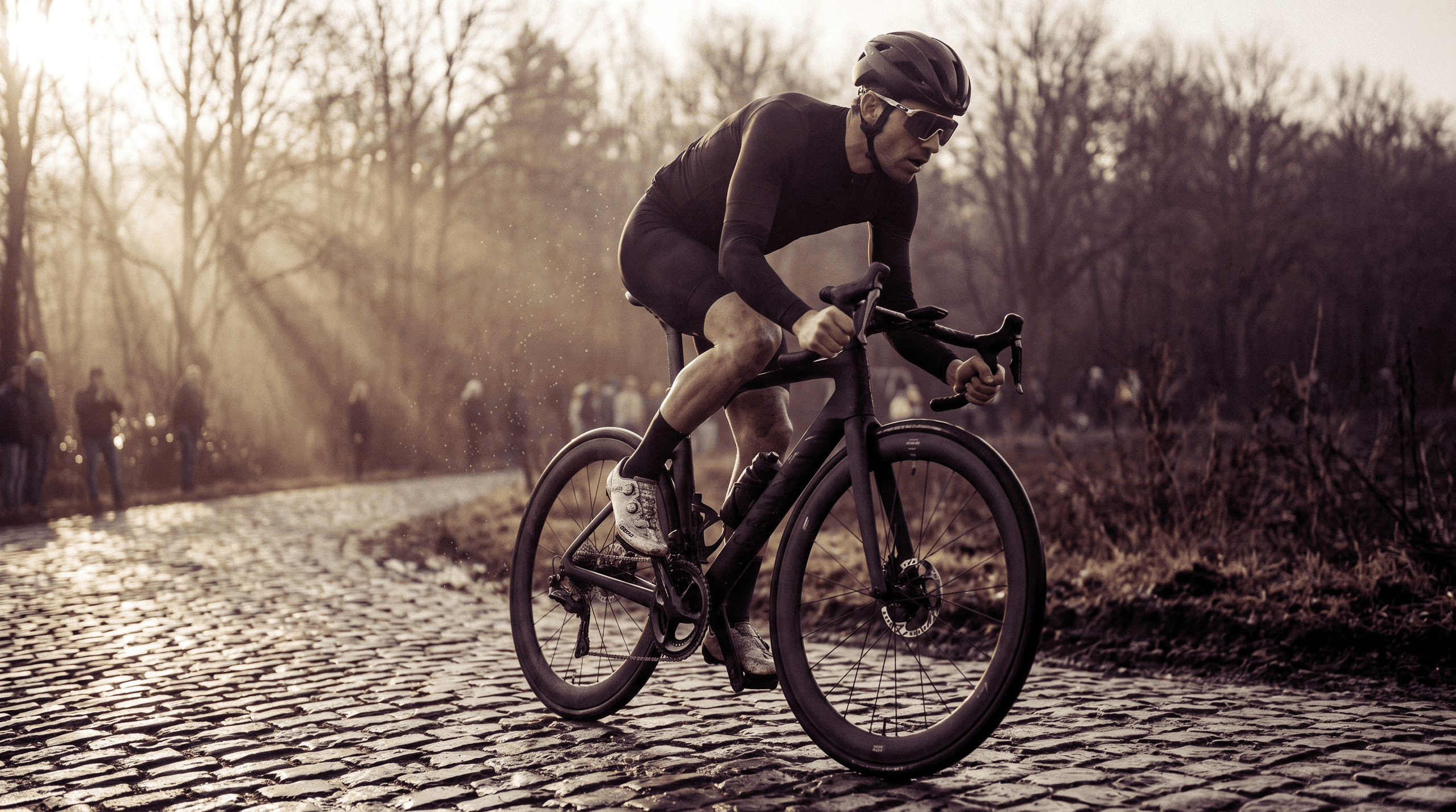 Bikefit Van Staeyen — heritage wielrenner op de kasseien