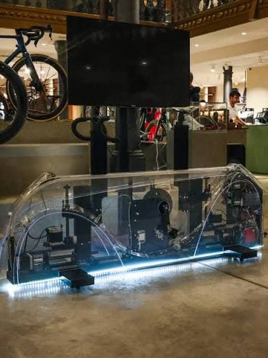 Het iDmatch BikeLab, het motorgestuurde meetstation